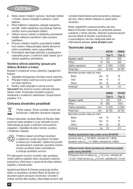 BlackandDecker Trapano- Kr705 - Type 1 - Instruction Manual (Europeo Orientale)