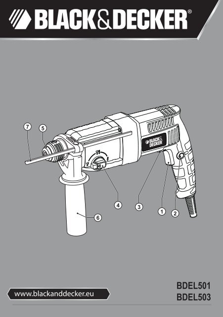 BlackandDecker Trapano Percussione- Bdel503 - Type 1 - Instruction Manual (Russia - Ucraina)
