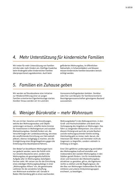 Gemeinsam. Zukunft. Schaffen. - Das Regierungsprogramm der CDU Baden-Württemberg 2016 - 2021.