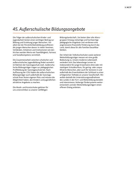 Gemeinsam. Zukunft. Schaffen. - Das Regierungsprogramm der CDU Baden-Württemberg 2016 - 2021.