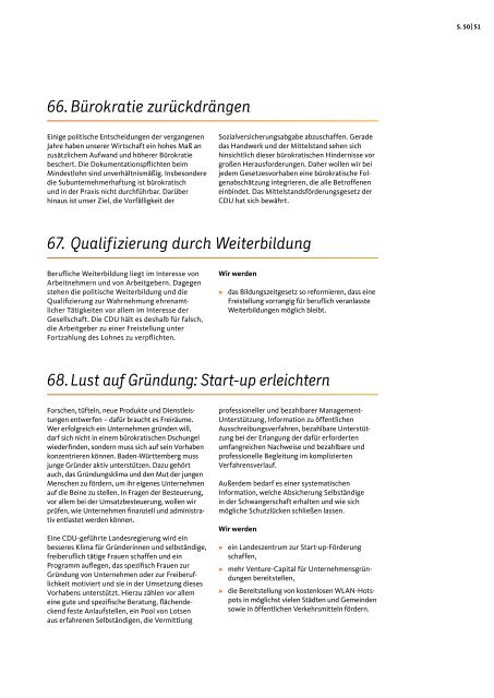 Gemeinsam. Zukunft. Schaffen. - Das Regierungsprogramm der CDU Baden-Württemberg 2016 - 2021.