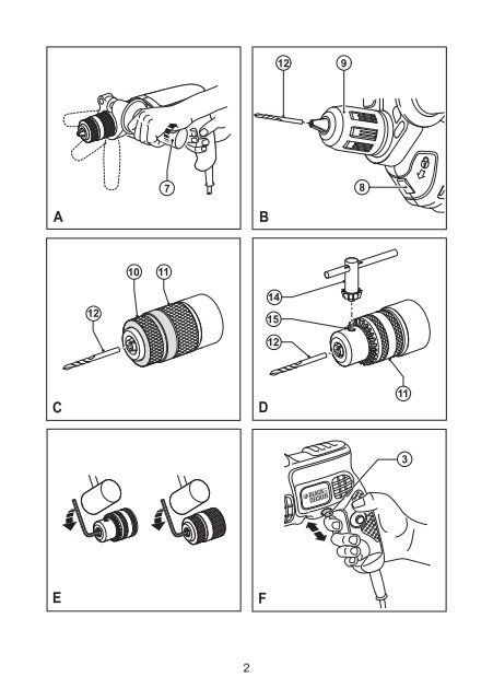 BlackandDecker Trapano Percussione- Kr504cres - Type 2 - Instruction Manual (Romania)