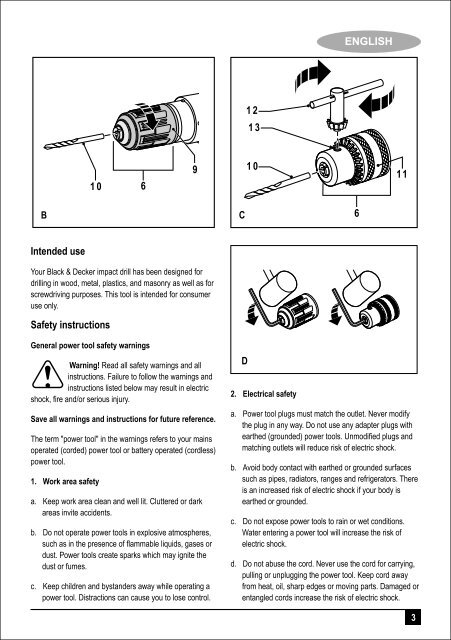 BlackandDecker Trapano- Kr705 - Type 1 - Instruction Manual (Inglese - Arabo)