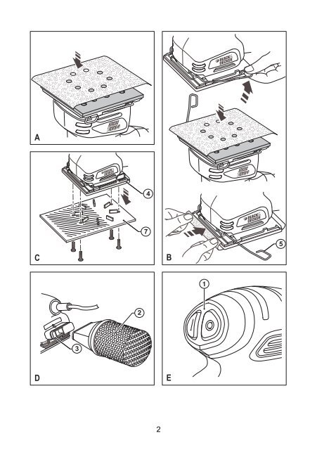 BlackandDecker Sabbiatrice Orbitale- Ka400 - Type 1 - Instruction Manual (Czech)