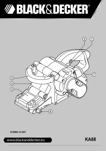 BlackandDecker Sabbiatric A Cinghia- Ka88 - Type 3 - Instruction Manual (Europeo Orientale)