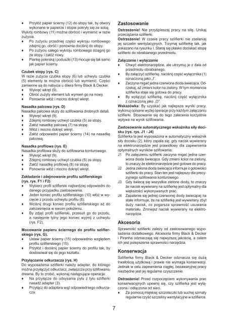 BlackandDecker Sabbiatrice Anatomic- Ka168k - Type 1 - Instruction Manual (Polonia)