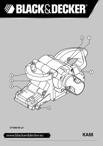 BlackandDecker Sabbiatric A Cinghia- Ka88 - Type 3 - Instruction Manual (Lettonia)