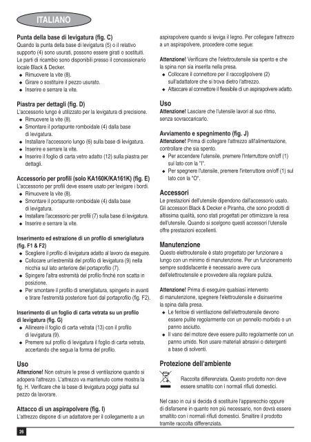 BlackandDecker Sabbiatrice Anatomic- Ka160k - Type 1 - Instruction Manual (Europeo)