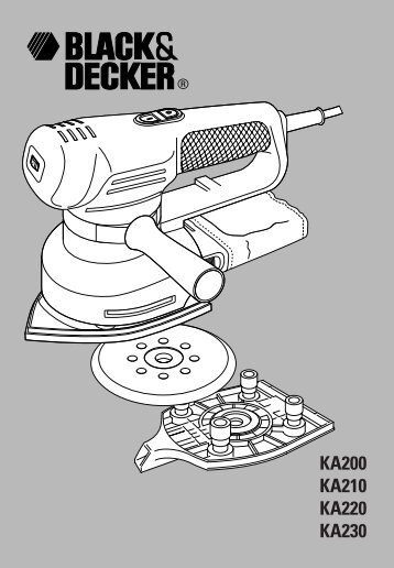 BlackandDecker Smerigliatrice- Ka200 - Type 1 - Instruction Manual (Inglese)