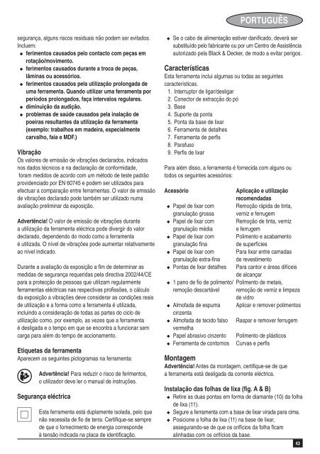 BlackandDecker Smerigliatrice- Ka161 - Type 1 - Instruction Manual (Europeo)