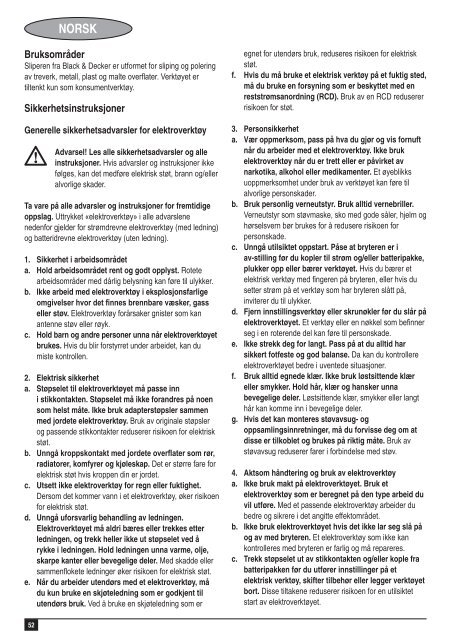 BlackandDecker Smerigliatrice- Ka161 - Type 1 - Instruction Manual (Europeo)