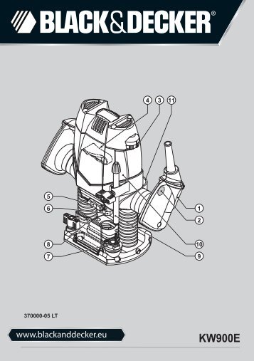 BlackandDecker Toupie- Kw900e - Type 1 - Instruction Manual (Lituania)