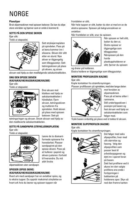 BlackandDecker Smerigliatrice- Ka210 - Type 1 - Instruction Manual