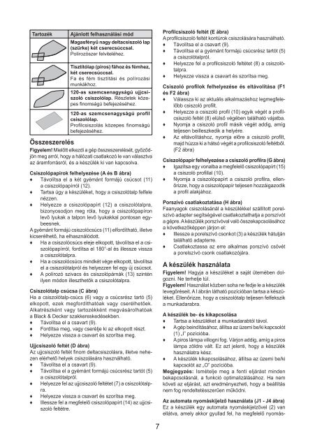 BlackandDecker Sabbiatrice Anatomic- Ka168k - Type 1 - Instruction Manual (Ungheria)