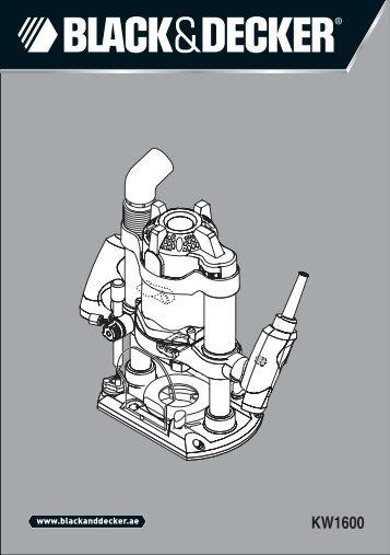 BlackandDecker Toupie- Kw1600e - Type 1 - Instruction Manual (Inglese - Arabo)