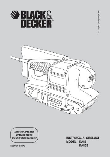 BlackandDecker Sabbiatric A Cinghia- Ka85 - Type 3 - Instruction Manual (Polonia)