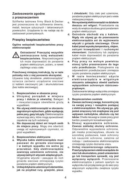 BlackandDecker Sabbiatric A Cinghia- Ka88 - Type 1 - 2 - Instruction Manual (Polonia)