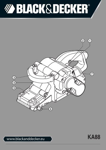 BlackandDecker Sabbiatric A Cinghia- Ka88 - Type 3 - Instruction Manual (Europeo)