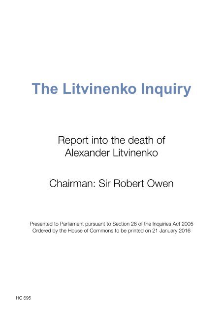 The Litvinenko Inquiry