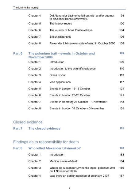 The Litvinenko Inquiry