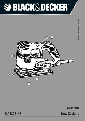 BlackandDecker Smerigliatrice- Ka330 - Type 1 - Instruction Manual (Australia Nuova Zelanda)