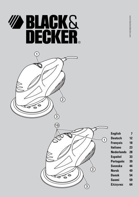 BlackandDecker Smerigliatrice- Ka250 - Type 2 - Instruction Manual (Europeo)