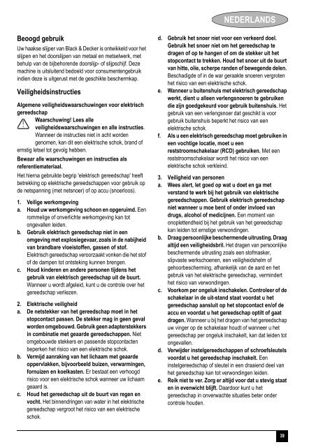 BlackandDecker Smerigliatrice Angolare Piccola- Cd110 - Type 4 - Instruction Manual (Europeo)