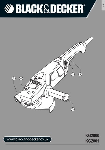 BlackandDecker Smerigliatrice Angol- Kg2000 - Type 4 - Instruction Manual (Inglese)