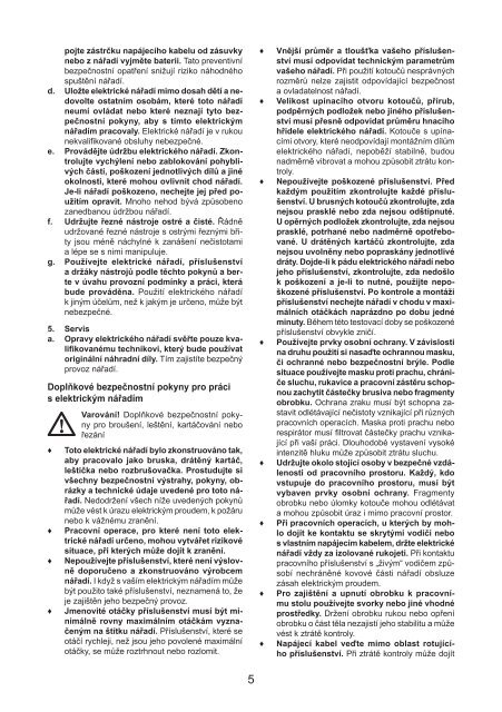 BlackandDecker Smerigliatrice Angol- Kg2205 - Type 1 - Instruction Manual (Czech)