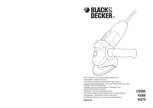 BlackandDecker Mola Da Banco- Kg68 - Type 1 - Instruction Manual