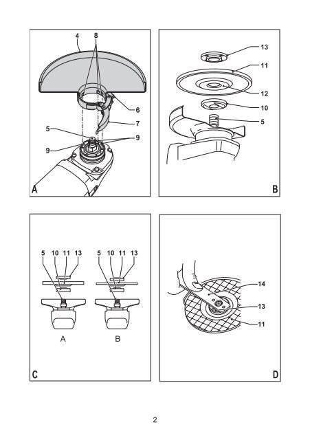 BlackandDecker Smerigliatrice Angolare Piccola- Kg750 - Type 1 - Instruction Manual (Ungheria)