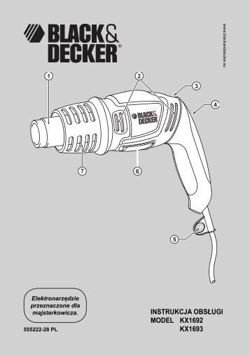 BlackandDecker Pistola Termica- Kx1693 - Type 1 - Instruction Manual (Polonia)