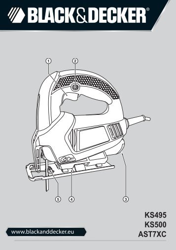 BlackandDecker Maschera Da Taglio- Ks495 - Type 1 - Instruction Manual (Europeo)