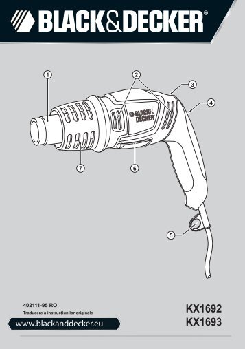 BlackandDecker Pistola Termica- Kx1692 - Type 1 - Instruction Manual (Romania)