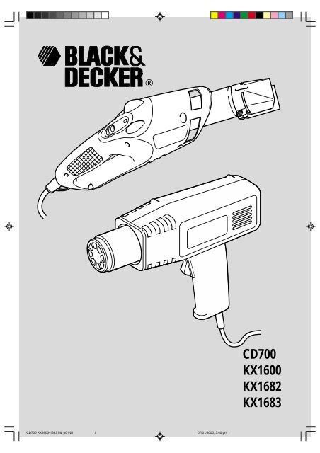 BlackandDecker Pistola Termica- Cd700 - Type 1 - Instruction Manual (Europeo)