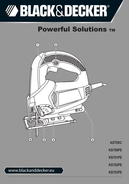 BlackandDecker Maschera Da Taglio- Ks700pe - Type 1 - Instruction Manual (Europeo)