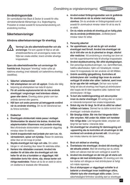 BlackandDecker Pistola Termica- Kx2200 - Type 1 - Instruction Manual (Europeo)