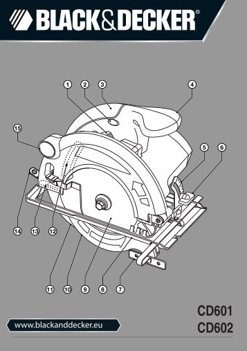 BlackandDecker Sega Circolare- Cd601 - Type 2 - Instruction Manual (Europeo)