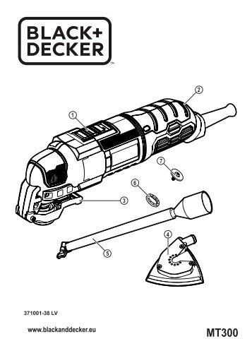 BlackandDecker Utensile Multifunzione- Mt300 - Type 1 - Instruction Manual (Lettonia)