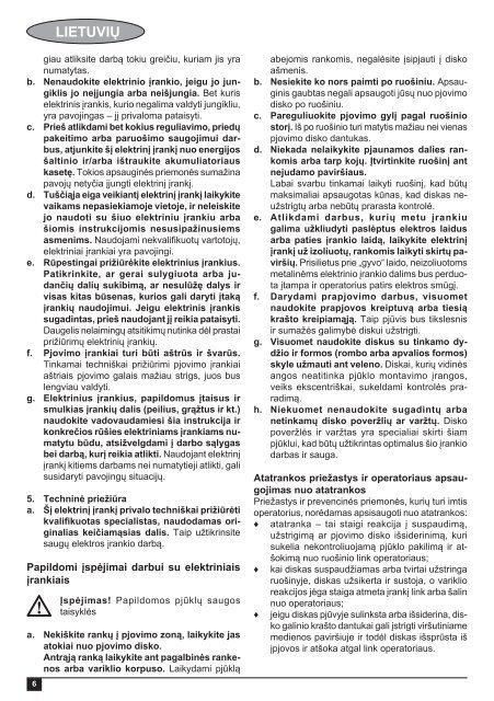BlackandDecker Sega Circolare- Cd601 - Type 3 - Instruction Manual (Lituania)