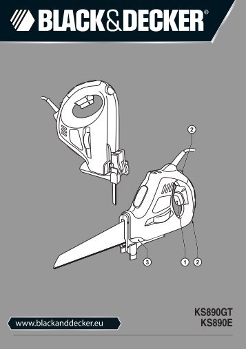 BlackandDecker Sega- Ks890e - Type 4 - Instruction Manual (Europeo)