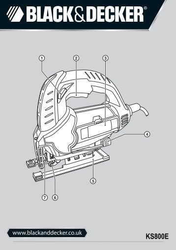 BlackandDecker Maschera Da Taglio- Ks800e - Type 1 - Instruction Manual (Inglese)