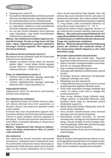 BlackandDecker Utensile Multifunzione- Hpl108 - Type H1 - Instruction Manual (Europeo Orientale)