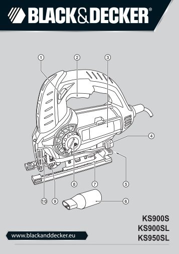 BlackandDecker Maschera Da Taglio- Ks950s - Type 1 - Instruction Manual (Europeo Orientale)