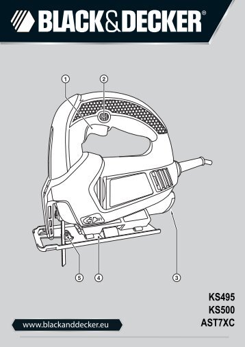 BlackandDecker Maschera Da Taglio- Ks500 - Type 1 - Instruction Manual (Europeo)