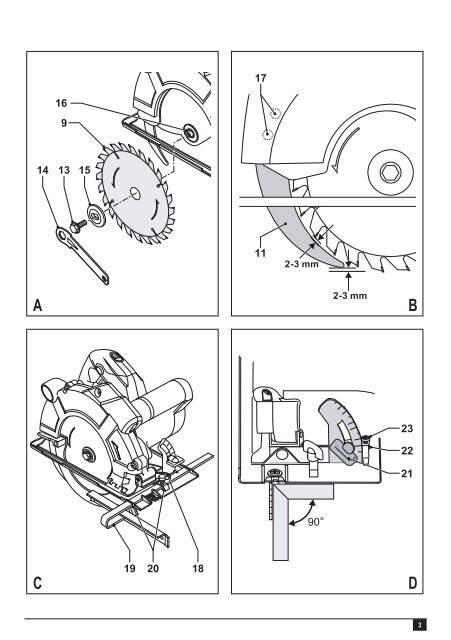 BlackandDecker Sega Circolare- Ks1600lk - Type 1 - Instruction Manual (Europeo)