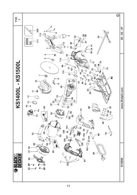 BlackandDecker Sega Circolare- Ks1400l - Type 1 - Instruction Manual (Israele)