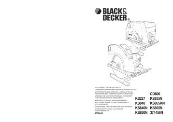 BlackandDecker Sega Circolare- Ks850n - Type 1 - Instruction Manual (Europeo Orientale)