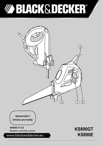 BlackandDecker Sega- Ks890e - Type 4 - Instruction Manual (Czech)