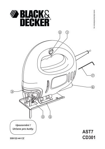 BlackandDecker Maschera Da Taglio- Ast7xc - Type 2 - Instruction Manual (Czech)